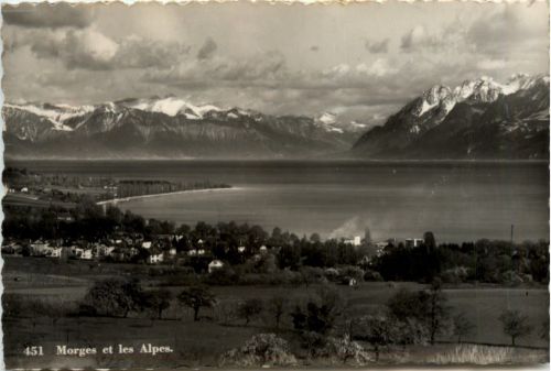 Morges et les Alpes