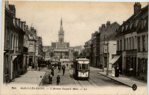 Malo les Bains - L Avenue Gaspard Malo - Tramway