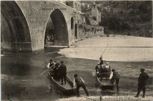 Sainte-Enimie - Depart de Barque