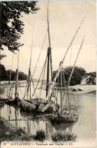 Alexandria - Dahabeahs near Nourzha