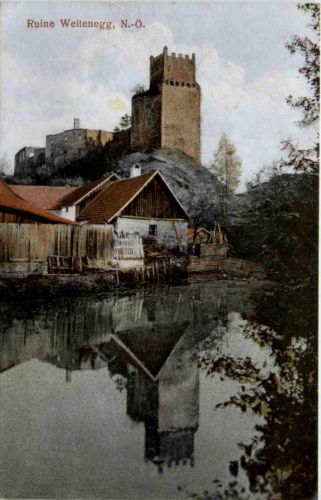 Ruine Weitenegg - Leiben - Feldpost Fels am Wagram