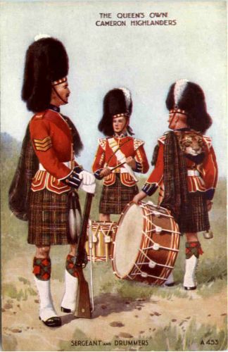 The Queens own Cameron Highlanders