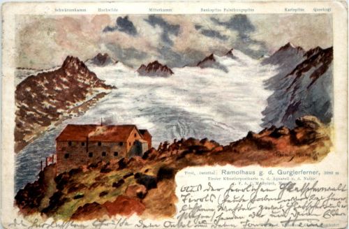Ramolhaus gegen den Gurglerferner