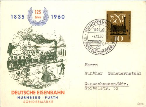 Nürnberg - Fürth - 125 Jahre Deutsche Eisenbahn