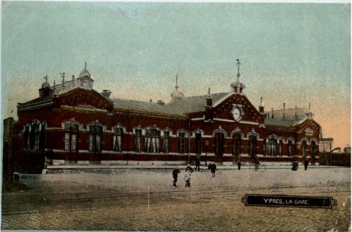 Ypres - La Gare- Feldpost Rekruten Depot 80. Inf Division