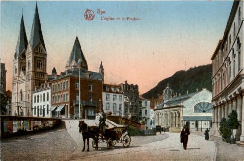 Spa - L Eglise et le Pouhon