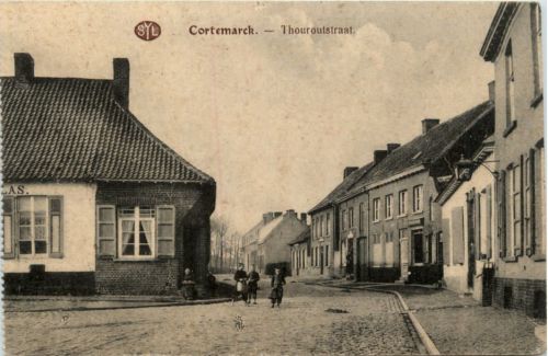 Cortemarck - Thouroutstraat - Feldpost 23. Reserve Division