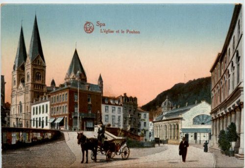 Spa - L Eglise et le Pouhon