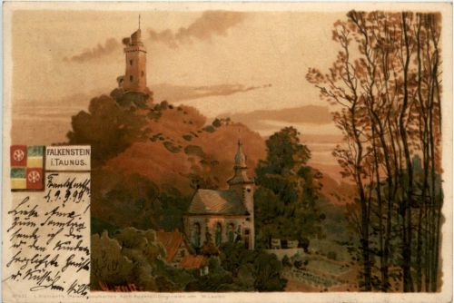 Falkenstein im Taunus - Litho - Königstein