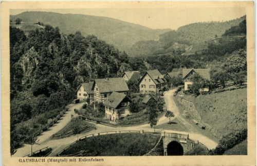 Gausbach Murgtal mit Eulenfelsen - Forbach