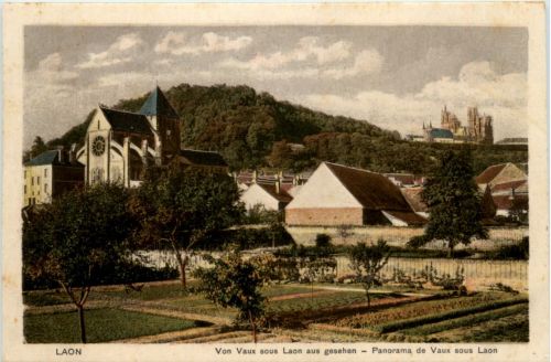 Laon - Von Vaux sous Laon aus gesehen