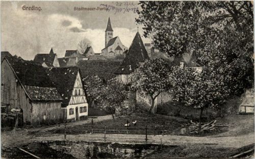 Greding - Stadtmauer-Partie