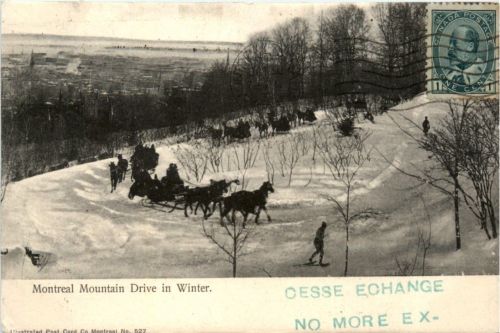 Montreal Mountain Drive in Winter