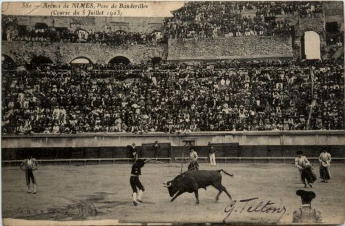 Arenes de Nimes 1903 - Stierkampf