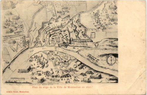 Montauban - Paln du siege de la Ville 1621