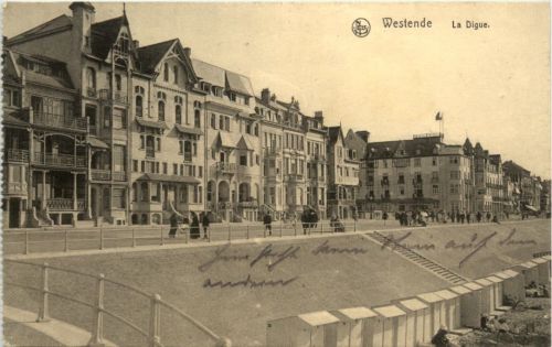 Westende - La Digue - Feldpost 4. Ersatz Division