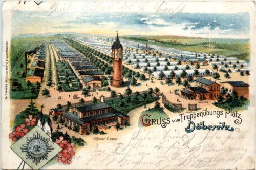 Gruss vom Truppenübungsplatz Döberitz - Litho