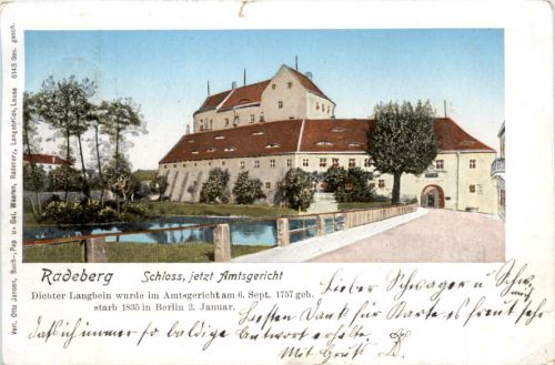 Radeberg - Schloss, jetzt Amtsgericht