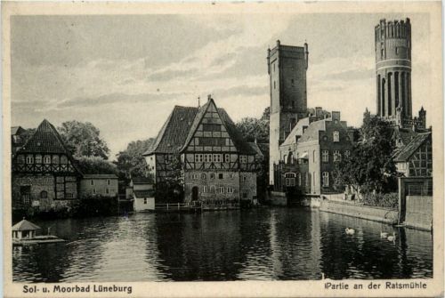Lüneburg, Partie an der Ratsmühle