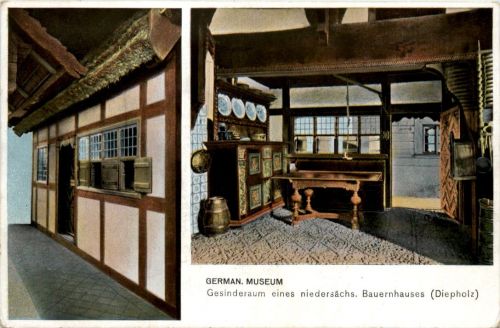 German.Museum, Gesinderaum eines nieders. Bauernhauses Diepholz