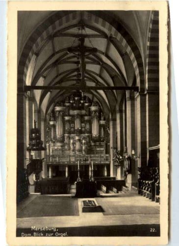 Merseburg, Dom, Blick zur Orgel
