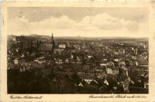 Eisleben, Gesamtansicht, Blick nach Norden