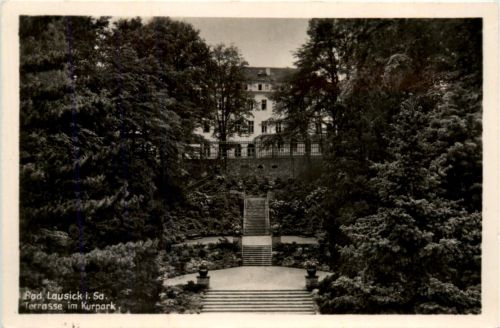 Bad Lausick, Terrasse im Kurpark