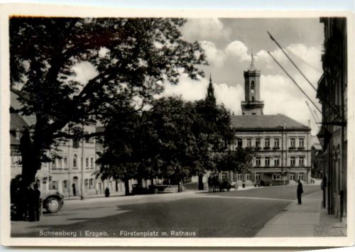 Schneeberg i. Erzgeb., Fürstenplatz m. Rathaus