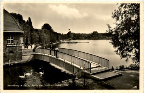 Merseburg Saale, Motiv am Gotthard-Teich