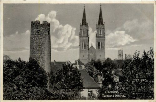 Oschatz, Turm und Kirche
