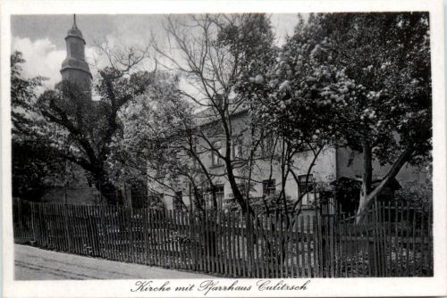 Kirche mit Pfarrhaus Culitzsch