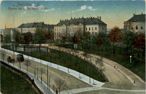 Zwickau, Kaserne des 9 Inf.Reg.