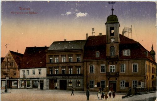Wurzen, Marktplatz mit Rathaus