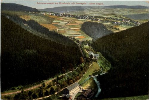 Schwarzwassertal am Hirschstein mit Bermsgrün
