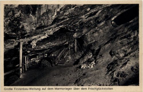 Grosse Firstenbau-Weitung auf dem Marmorlager über dem Frischglückstolle