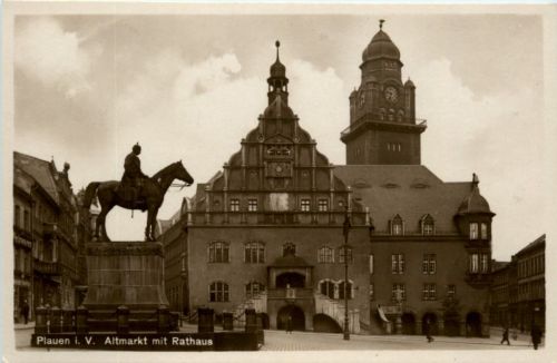 Plauen, Altmarkt mit Rathaus