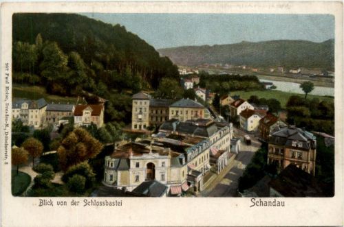 Bad Schandau, Blick von der Schlossbastei