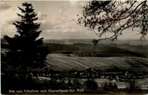 Blick vom Fröbelturm nach Oberweissbach