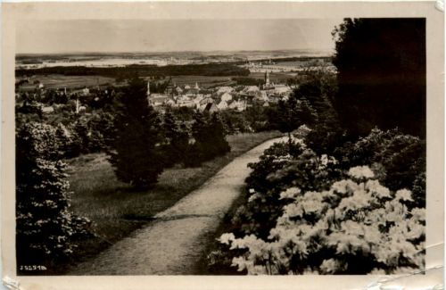 Kamenz, Blick vom Hutberg, Aaleen Anlagen
