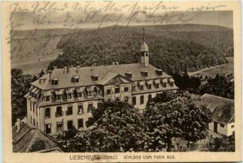Liebenburg Harz, Schloss vom Turm aus