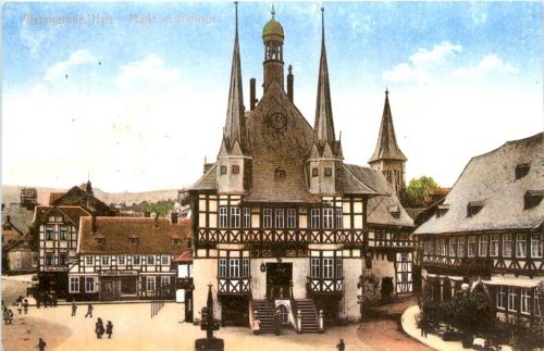 Wernigerode, Markt mit Rathaus