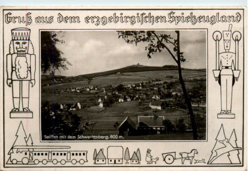 Kurort Seiffen mit dem Schwartenberg