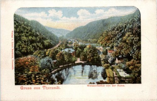 Tharandt, Weiseritzthal von der Ruine