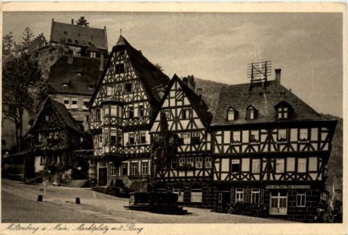 Miltenberg am Main, Marktplatz mit Burg