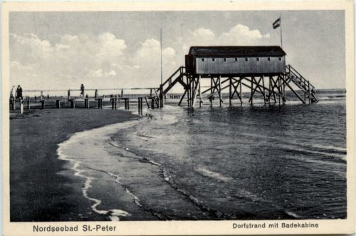Nordseebad St. Peter, Dorfstrand mit Badekabine