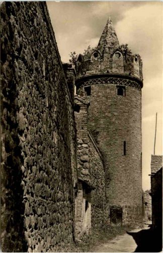 Gransee, Stadtmauer mit Turm