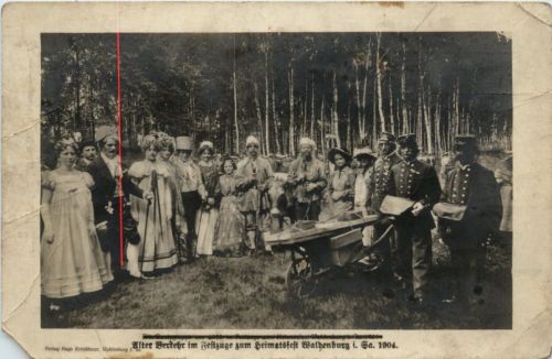 Waldenburg in Sachsen - Festzuge zur Heimatstadt