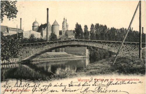 Wurzen - Partie an der Mühlgrabenbrücke