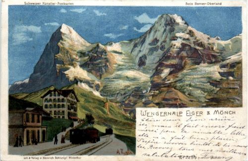 Wengeralp - Eiger Mönch - Litho Egli