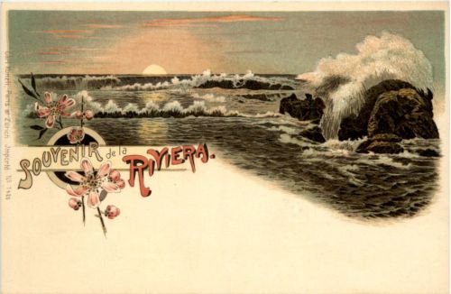 Souvenir de la Riviera - Litho Künzli